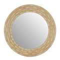 Orsina Gwenn Round Wall Mirror – Antique Silver Finish Modern Decor