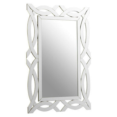 Orsina Ginnette Wall Mirror – Silver Decorative Sculptural Mirror