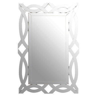 Orsina Ginnette Wall Mirror – Silver Decorative Sculptural Mirror