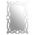 Orsina Ginnette Wall Mirror – Silver Decorative Sculptural Mirror