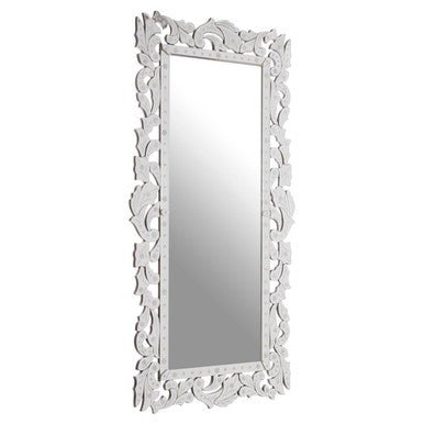 Orsina Geonna Wall Mirror – Silver Beveled Glass Decorative Mirror