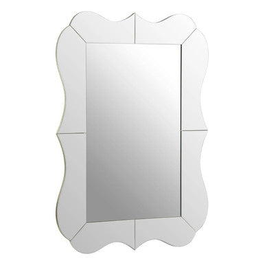 Orsina Gavri Wall Mirror – Silver Bevelled Segmented Frame Design