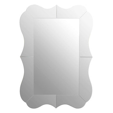 Orsina Gavri Wall Mirror – Silver Bevelled Segmented Frame Design