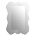 Orsina Gavri Wall Mirror – Silver Bevelled Segmented Frame Design