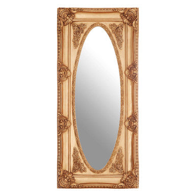 Orsina Marseille Gold Oval Wall Mirror – Ornate Acanthus Leaf Frame