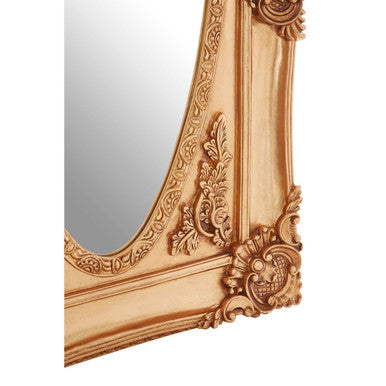 Orsina Marseille Gold Oval Wall Mirror – Ornate Acanthus Leaf Frame