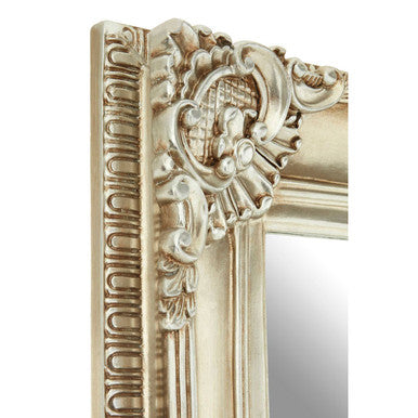 Orsina Marseille Champagne Bead and Reel Neoclassical Wall Mirror