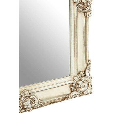 Orsina Marseille Champagne Bead and Reel Neoclassical Wall Mirror