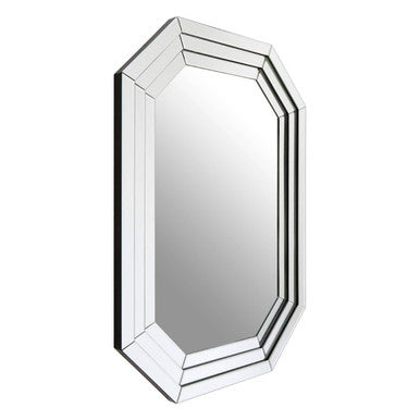 Orsina Raya Geometric Wall Mirror – Modern Three-Tier Architectural Frame