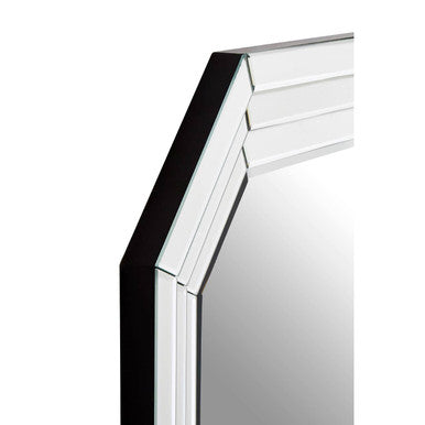 Orsina Raya Geometric Wall Mirror – Modern Three-Tier Architectural Frame