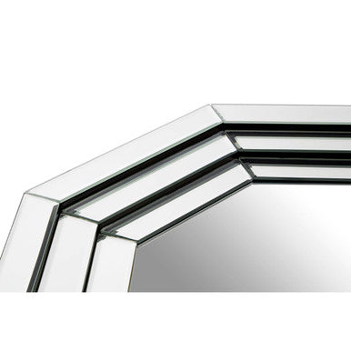 Orsina Raya Geometric Wall Mirror – Modern Three-Tier Architectural Frame