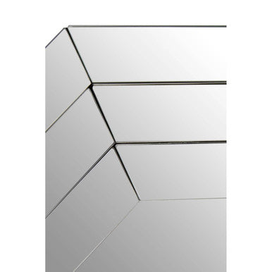 Orsina Raya Geometric Wall Mirror – Modern Three-Tier Architectural Frame