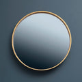 Orsina Colton Round Wall Mirror – Antique Gold Frame Vintage Style
