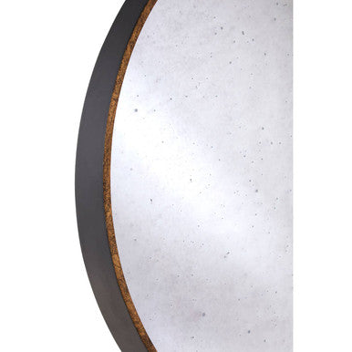 Orsina Colton Round Wall Mirror – Antique Gold Frame Vintage Style