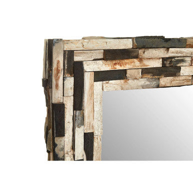 Orsina Relic Rectangular Wall Mirror – Mosaic Tiled Frame Decor