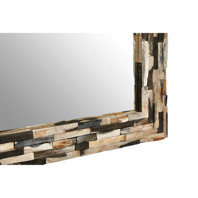 Orsina Relic Rectangular Wall Mirror – Mosaic Tiled Frame Decor
