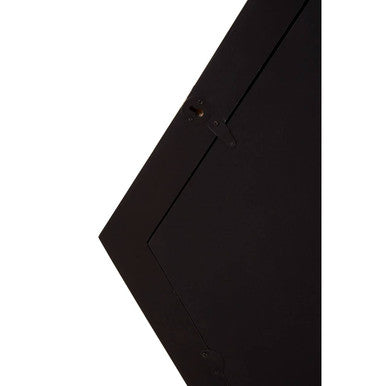 Orsina Harlo Hexagonal Wall Mirror – Ivory and Black Geometric Decor