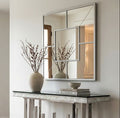 Orsina Descartes Large Silver Sunburst Wall Mirror – Solar Effect
