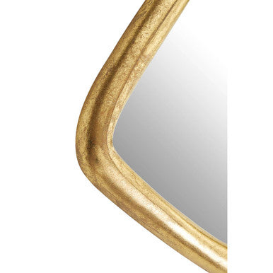 Orsina Pablo Abstract Wall Mirror – Gold and Green Geometric Decor