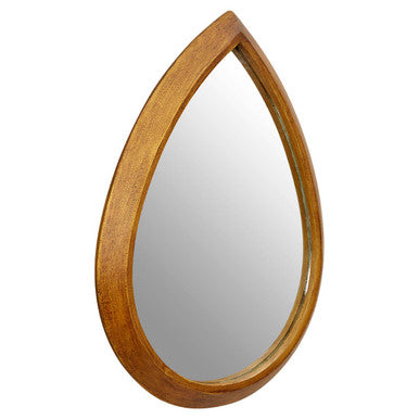 Orsina Teardrop Wall Mirror – Antique Gold Sculptural Decorative Mirror