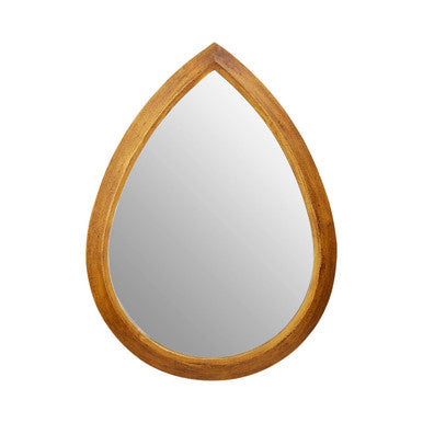 Orsina Teardrop Wall Mirror – Antique Gold Sculptural Decorative Mirror