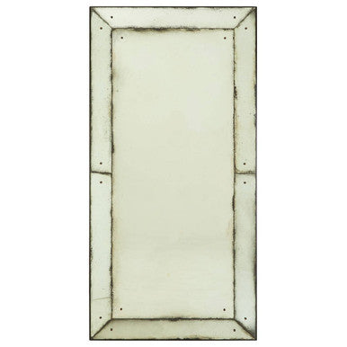 Orsina Riza Large Panelled Wall Mirror – Black Antique Glass Design