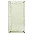 Orsina Riza Large Panelled Wall Mirror – Black Antique Glass Design