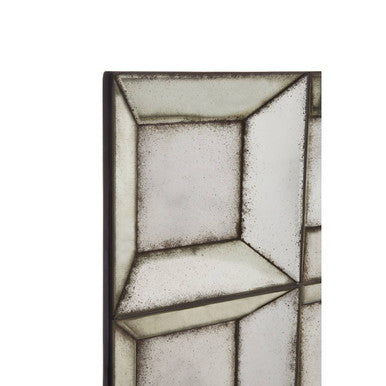 Orsina Riza Medium Multi Box Wall Mirror – 3D Geometric Design