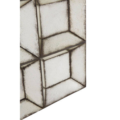 Orsina Riza Medium Multi Box Wall Mirror – 3D Geometric Design