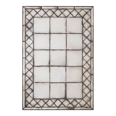 Orsina Riza Cross Frame Wall Mirror – Antique Glass Mosaic Design