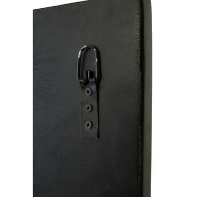 Orsina Riza Multi 3D Design Wall Mirror – Black Geometric Mirror