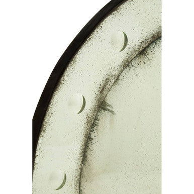 Orsina Riza Convex Wall Mirror – Black Bubble Effect Decorative Mirror