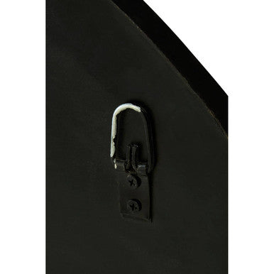 Orsina Riza Convex Wall Mirror – Black Bubble Effect Decorative Mirror