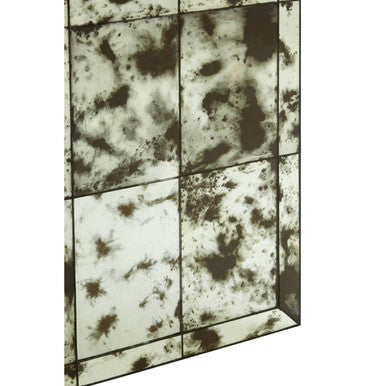 Orsina Riza Arched Antique Wall Mirror – Black Frame Vintage Style