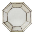 Orsina Riza 3D Octagonal Wall Mirror – Black Geometric Sculptural Frame