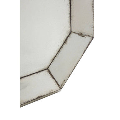 Orsina Riza 3D Octagonal Wall Mirror – Black Geometric Sculptural Frame