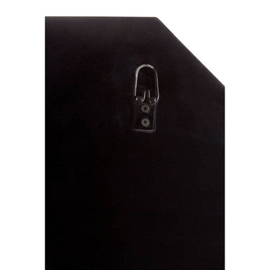 Orsina Riza 3D Octagonal Wall Mirror – Black Geometric Sculptural Frame