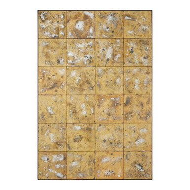 Orsina Riza Antique Gold Wall Mirror – Panelled Decorative Statement