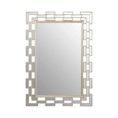 Orsina Raina Wall Mirror – Champagne Silver Decorative Accent Mirror
