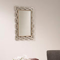 Orsina Raina Wall Mirror – Champagne Silver Decorative Accent Mirror