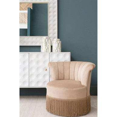 Orsina Satara White Wall Mirror – Square Textured Coastal Mirror