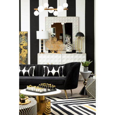 Orsina Satara White Wall Mirror – Square Textured Coastal Mirror