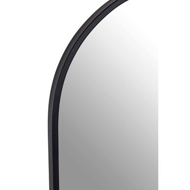 Orsina Trento Large Arch Wall Mirror – Slim Black Metal Frame