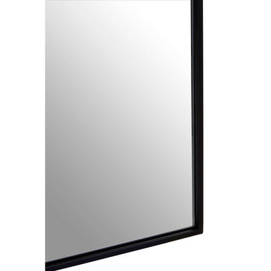 Orsina Trento Large Arch Wall Mirror – Slim Black Metal Frame