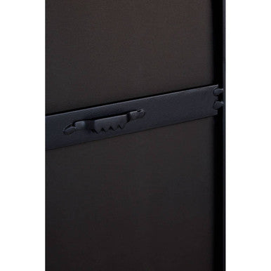 Orsina Trento Large Arch Wall Mirror – Slim Black Metal Frame