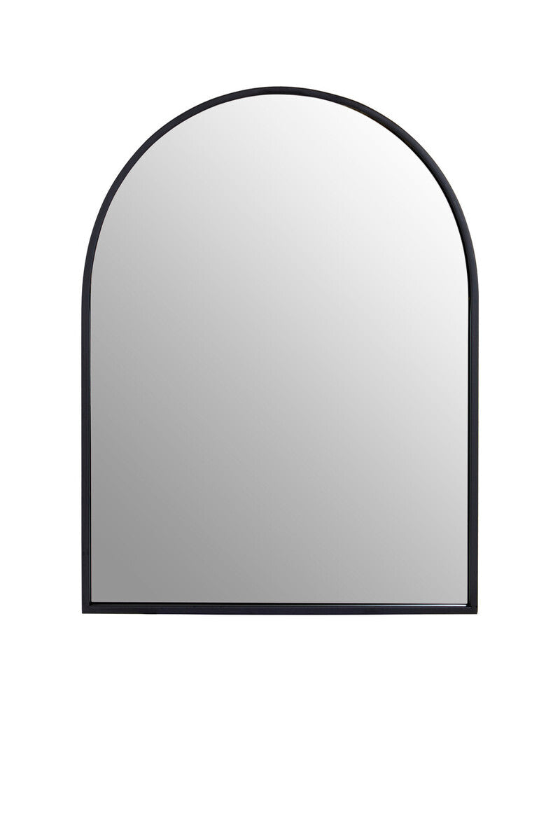 Orsina Trento Black Arch Wall Mirror – Modern Minimalist Accent Mirror