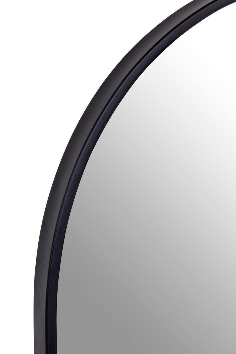 Orsina Trento Black Arch Wall Mirror – Modern Minimalist Accent Mirror