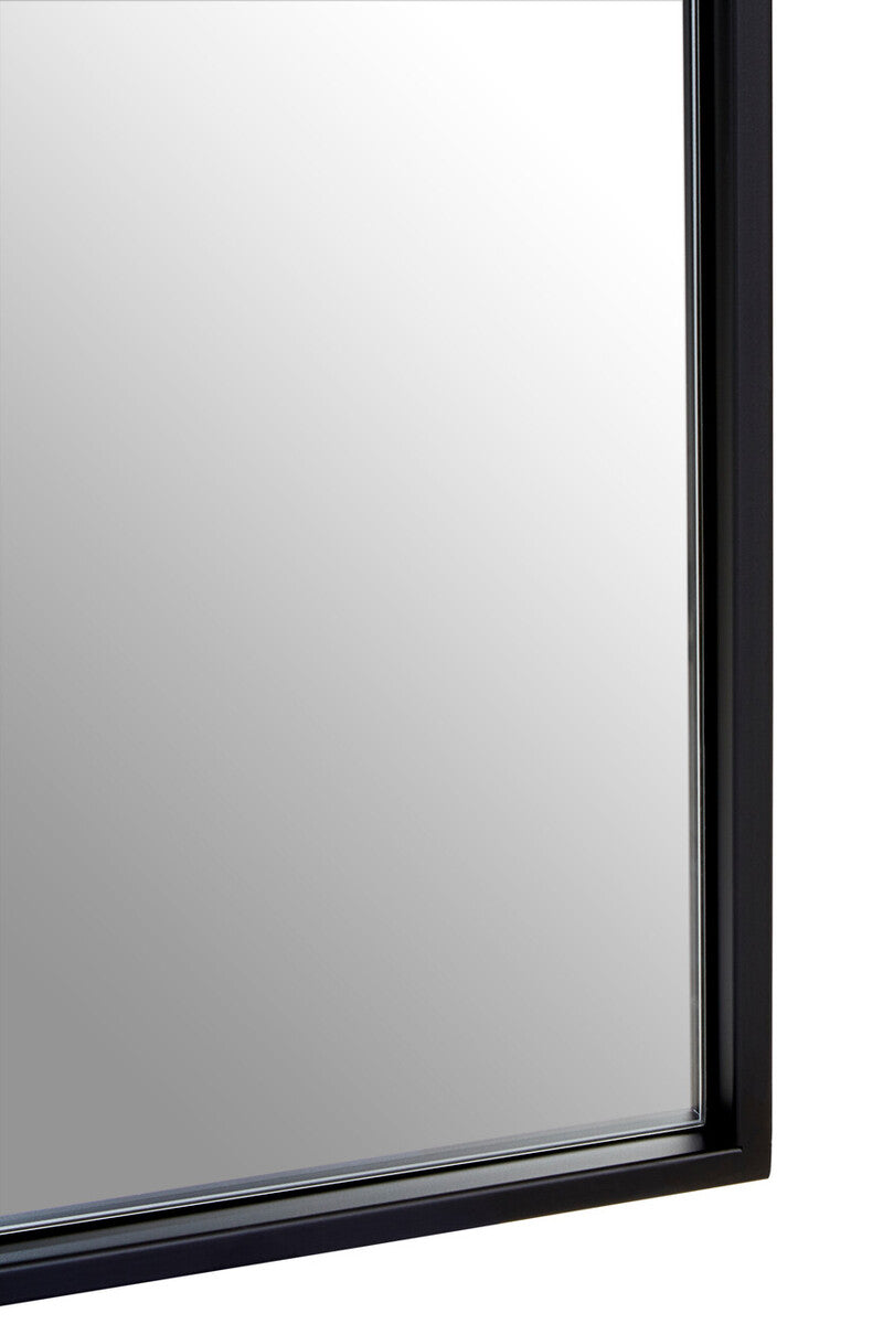 Orsina Trento Black Arch Wall Mirror – Modern Minimalist Accent Mirror
