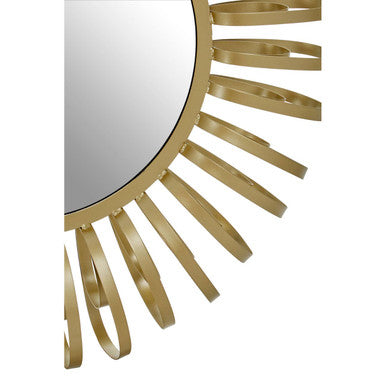 Orsina Trento Gold Multi Ring Wall Mirror – Modern Art Deco Sunburst
