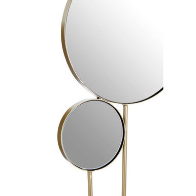 Orsina Trento Gold Wall Mirror – 10-Circle Sculptural Decorative Art
